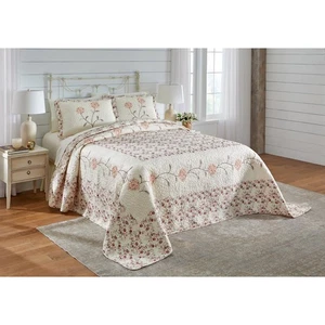 BrylaneHome Margaret Embroidered Bedspread - Picture 1 of 10