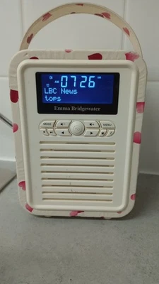 Portable DAB/DAB+ Digital Radio with Bluetooth Speaker and Aux, Bedside FM Radio - Image 1 of 4