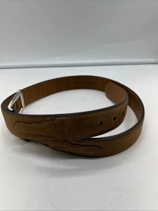 Genuine Brown Leather Belt Unbranded Handcrafted Size 36 - Bild 1 von 6