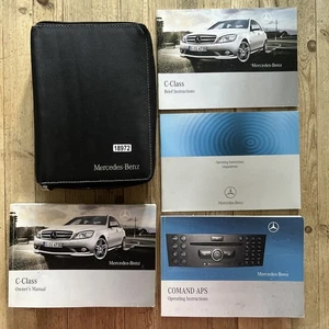 07-13 MERCEDES C CLASS OWNERS MANUAL HANDBOOK + AUDIO & WALLET 2008 Ref18972 - Picture 1 of 24