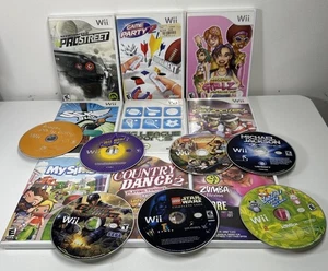 Wii Spiele Lot 16 Konvolut (siehe Bilder & Lesen) - Bild 1 von 4