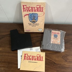 Faxanadu (Nintendo NES) 1989 casi completo en caja original sin espuma de poliestireno
