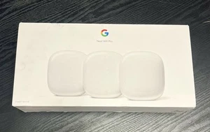 Google Nest WiFi Pro - Tri-Band 6E Mesh Router AI System - Neuf Pack de 3 (Blanc) - Photo 1/11