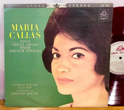 Maria Callas Sings French Operatic Arias  60s Japan Red Vinyl LP  ANGEL SCA-1059 - Image 1 of 4