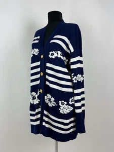 Cárdigan Suéter Escada Margaretha Ley Floral Algodón Midi - Imagen 1 de 13