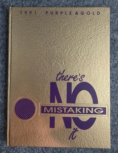 1991 St Marys WV High School Yearbook Purple Gold Theres No Mistaking It Vtg - Picture 1 of 7