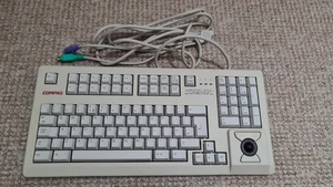 Compaq MX 11800 MX11800 Mechanical Keyboard with Trackball Vintage UK Tested PS2 - Picture 1 of 5