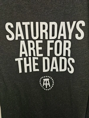 Barstool Saturdays Are For Dads 2xl Xxl Mens Black Graphic Logo Short Sleeve Tee - Image 1 of 4
