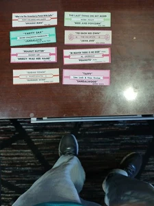 8 tiras de título de jukebox con artículos de comida y bebida - Imagen 1 de 1