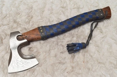 Handmade High Carbon Steel Ragnar Axe, Hatchet, Integral, Throwing, Campi #B-669 - Image 1 of 4