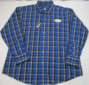NEW Wrangler Western Shirt Mens 2XL Pearl Snap Button Plaid Cowboy Rodeo Woven - Picture 1 of 5