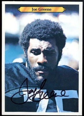 Joe Greene PSA ADN Firmado 1980 Topps Súper Autógrafo Foto 1 de 2