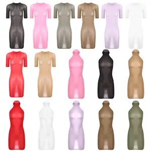 Abiti bodycon donna abito elasticizzato pigiama lingerie appuntamenti tuta da notte - Foto 1 di 134