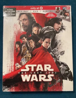 BRAND NEW Star Wars: The Last Jedi Blu-ray / DVD / Digital with Exclusive Target - Image 1 of 4