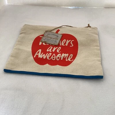 Bolso de Mano/Almacenamiento Todo Uso para Regreso a la Escuela Nuevo 101/2 Pulgadas X8 Pulgadas Hecho a Mano Foto 1 de 4