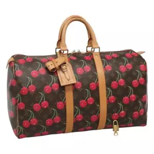 Auténtico bolso Boston LOUIS VUITTON monograma Cherry Keepall 45 M95011 LV 113808A - Imagen 1 de 23