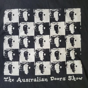 Vintage 90s The Australian Door Show Jim Morrison Checkard T-Shirt Herren XL Rare Band - Bild 1 von 7