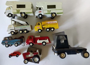 9 Vintage Small Mini Tonka Car Truck Tractor Shell Bell System Winnebago Toy Lot - Picture 1 of 16