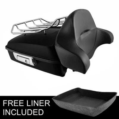 Chopped Pack Backrest Luggage Rack Fit For Harley Electra Glide 14-UP - Image 1 of 4