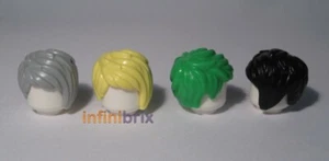 Lego Hair 37823 PICK & MIX ANY COLOURS! Black Light Grey Yellow Green Orange - Picture 1 of 7