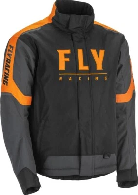 FLY RACING OUTPOST JACKET BLACK/GREY/ORANGE LG Windproof Breathable 470-4142L - Image 1 of 2