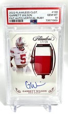 GARRETT WILSON 2022 PANINI FLAWLESS COLLEGIATE #130 RPA *PSA 10*Pop 1*