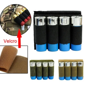 2PC Tactical 4 Round 12&20GA Shotgun Shell Ammo Cartridge Holder Pouch - Picture 1 of 7