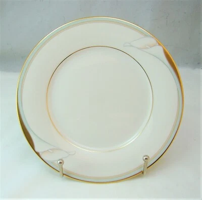 Noritake Porcelaine Fine Golden Lily 7733 Pain & Beurre Plaque (S) Excellent - Photo 1/4