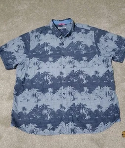 Tommy Bahama Shirt Mens Size XXL 2XL Button Up Blue Floral Beach Casual - Picture 1 of 7