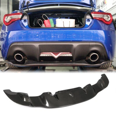 Labio difusor de parachoques trasero de carbono real para Toyota 86 Subaru BRZ cupé 2013-2020 Foto 1 de 4