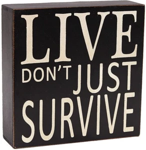 Primitive Box Sign Hanging Decoration Wooden Wall Decor Sign Home Decor Accent - Picture 1 of 6