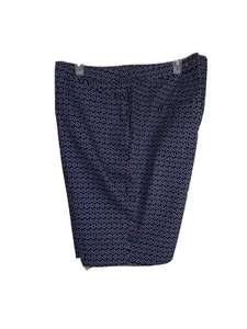 Coldwater Creek Natural Fit Ladies 20 Casual Shorts, Navy/White Geometric. C-1 - Picture 1 of 7