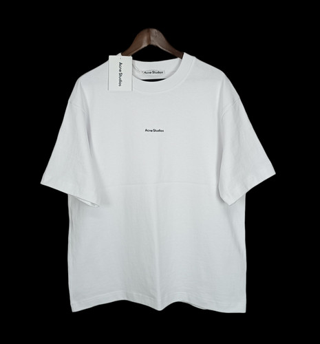 T shirt con logo Acne Studios taglia L bianco ottico