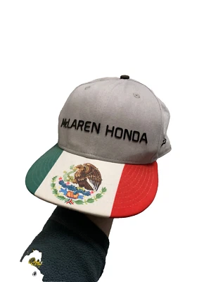 Casquette snapback McLaren Honda chapeau de course homme taille moyenne - gra... - Photo 1/4