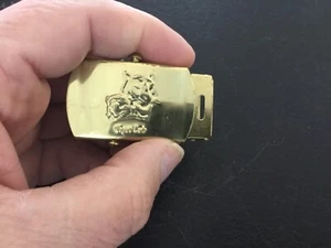 Tiger Cub 1" Solid Brass Buckle - Picture 1 of 4