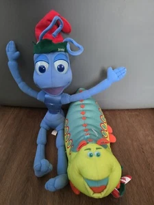 Vintage 1998 Disney Store SPECIAL EDITION Christmas Flik 18" And Heimlich 14" - Picture 1 of 14