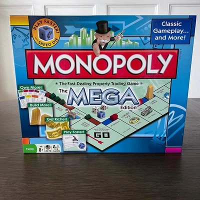 Monopoly MEGA Edition Board Game - Family Fun Game Night Kids & Adults - Image 1 of 4