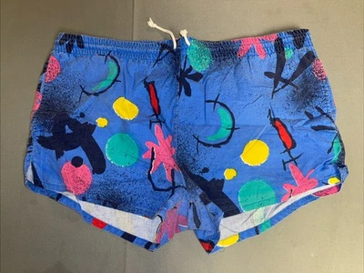 "Bañador colorido vintage de los años 80 para hombre 38 W 2,5"" entrepierna Youngbloods" Foto 1 de 4