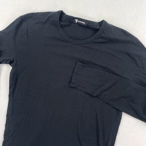 T by Alexander Wang Shirt Herren Small Schwarz Langarm Rundhals T-Shirt Zwickel - Bild 1 von 20