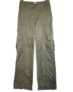 Abercrombie & Fitch Pants Women Fit 28x30 (Tag 26) Cargo Military Paratrooper Y2 - Picture 1 of 12