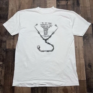Vintage 90’s Pharmaceutical T-Shirt Hippocratic Oath Medicine Doctor Large Y2K - Picture 1 of 9