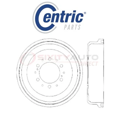 Centric C-TEK Brake Drum for 1993-1998 Toyota T100 2.7L 3.0L 3.4L L4 V6 - wo Foto 1 de 4