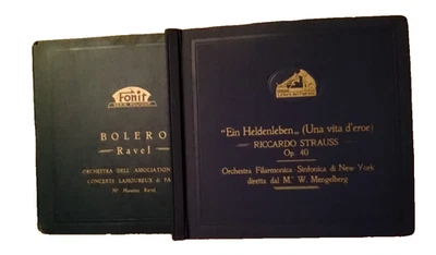 STRAUSS  OP-40- Mengelberg  ALBUM 78 GIRI+BOLERO RAVEL  LOTTO ALBUM 78RPM - Image 1 of 4