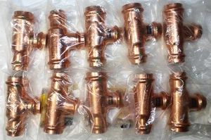 10 Viega Propress Tees 1" x 3/4" x 3/4"  10 pieces. - Picture 1 of 2