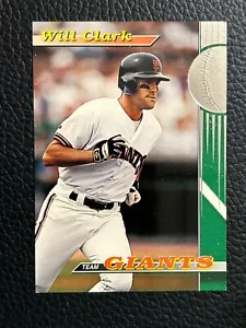 1993 Topps Stadium Club Will Clark Giants #9 NM/MT - Bild 1 von 2