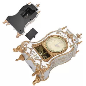 Vintage Style Plastic Table Clock Antique Home Decor Desk Alarm Clock KRI - Picture 1 of 22