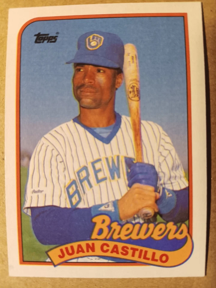 JUAN CASTILLO MILWAUKEE BREWERS 1989 TOPPS BASEBALL CARD #538 - Image 1 of 1