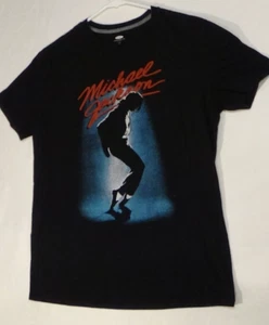 MICHAEL JACKSON Small Black Short Sleeve OLD NAVY Collectabilitees King of Pop - Picture 1 of 7