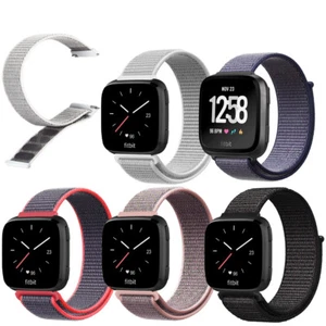 Correa de pulsera de nailon de repuesto para correa Fitbit Versa/Lite/Edición especial - Imagen 1 de 54