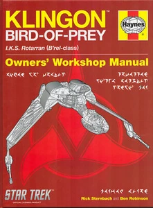 HAYNES STAR TREK KLINGON BIRD-OF-PREY IKS ROTARRRAN B REL-CLASS TNG DEEP SPACE 9 - Picture 1 of 4